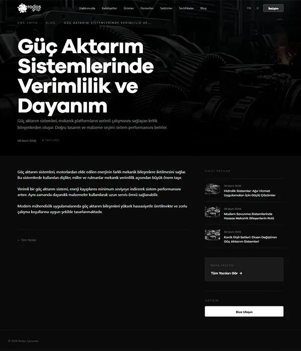 Savunma Sanayi - Blog İçerik dark