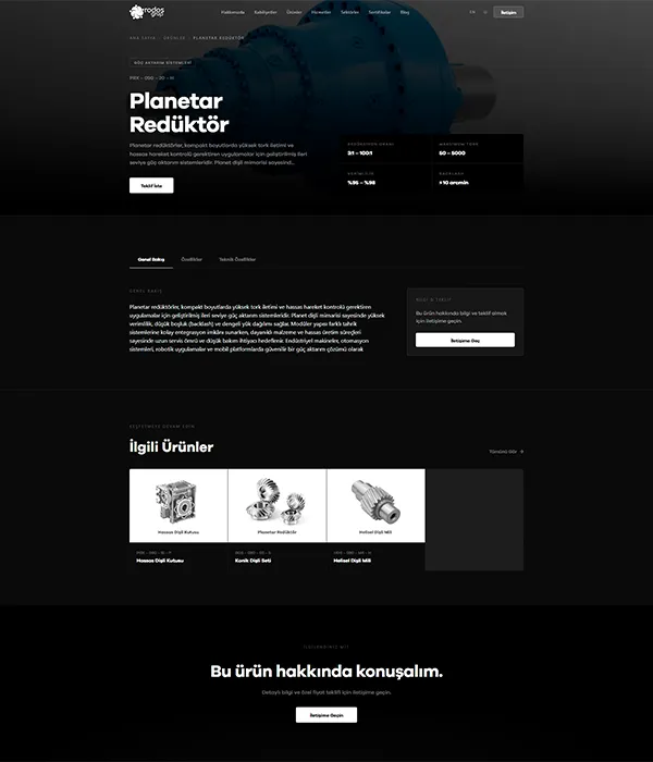 Savunma Sanayi - Ürün Detay dark