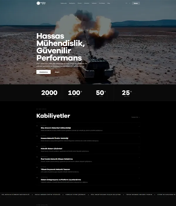 Savunma Sanayi - Karşılama dark