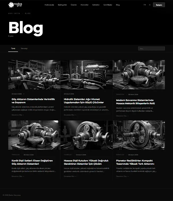 Savunma Sanayi - Blog dark