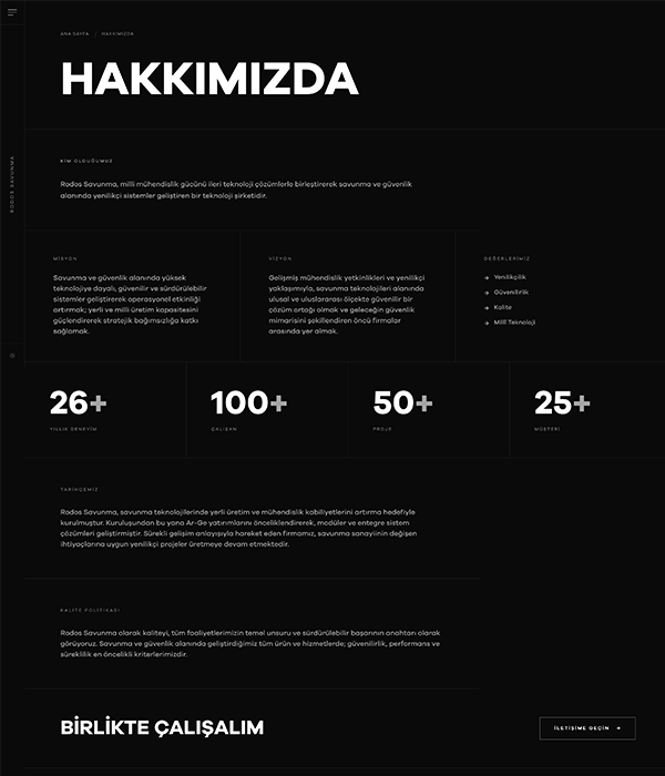 Savunma Sanayi - Hakkımızda dark