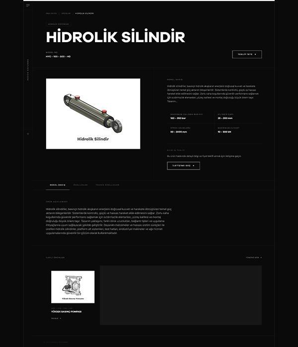 Savunma Sanayi - Ürün Detay dark