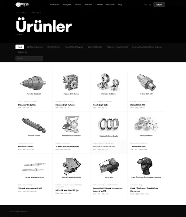 Savunma Sanayi - Ürünler