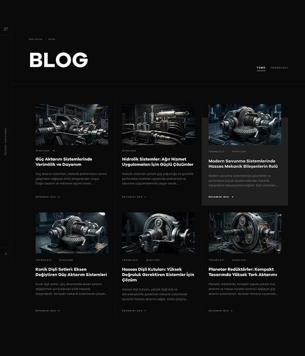 Savunma Sanayi - Blog dark