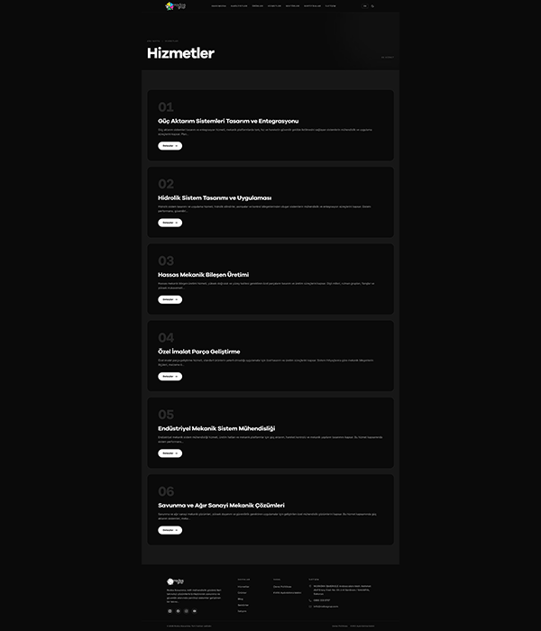 Savunma Sanayi - Hizmetler dark